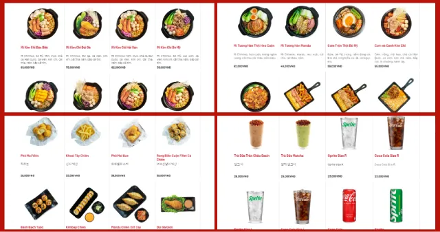 Khám phá menu hấp dẫn tại mì cay SaSin Đà Nẵng