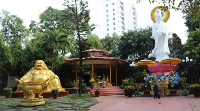 Kiến trúc diện tích của Chùa Pháp Lâm