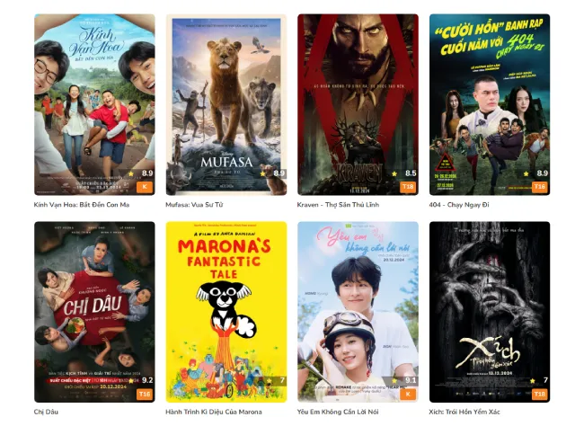 Lịch chiếu phim Galaxy Cinema Đà Nẵng