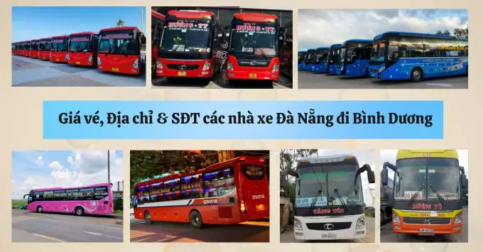 Địa chỉ, SĐT & Giá vé xe Đà Nẵng - Bình Dương mới nhất 2025